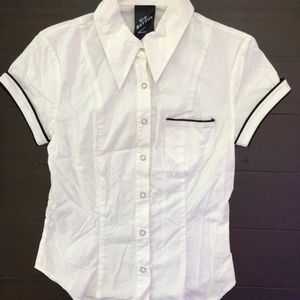 LIP SERVICE VICE Shirt Vintage Fantasy Dress Up S